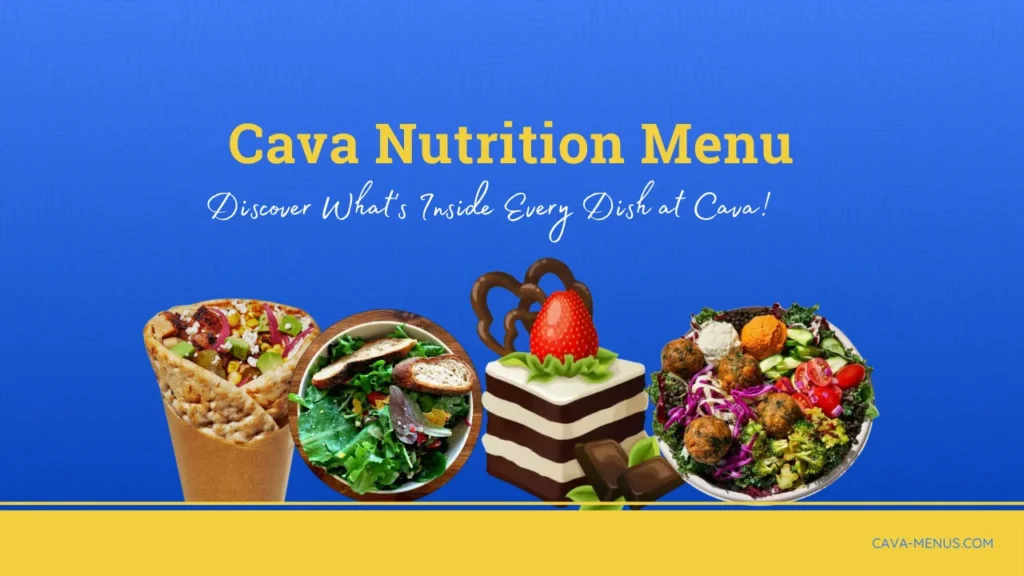 Cava Nutrition Menu