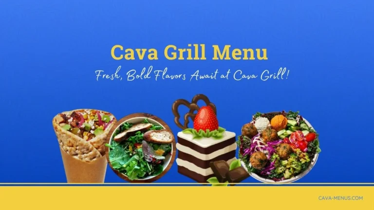 Cava Grill Menu