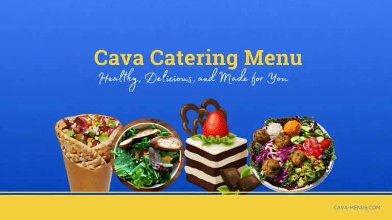 cava catering menu