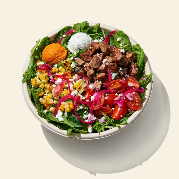 steak mezze salad bowl cava